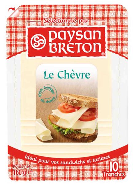 P.BRETON CHÈVRE EN TRANCHES 160G