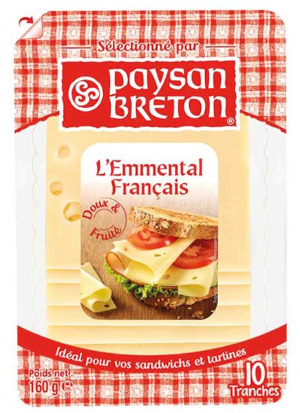 P.BRETON EMMENTAL EN TRANCHES 160G