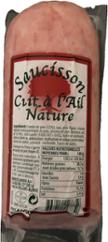 SAUCISSON CUIT À L'AIL NATURE 400G