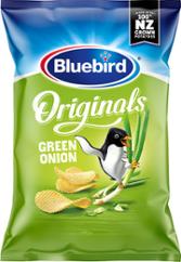 CHIPS OIGNONS VERTS 150G BLUEBIRD