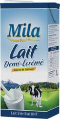 LAIT DEMI-ÉCRÉMÉ UHT 1L