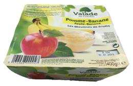 COMPOTE DE POMMES/BANANES 4X100G VALADE