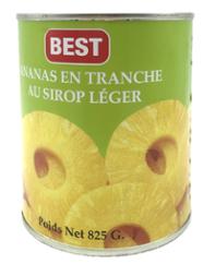 ANANAS EN TRANCHES AU SIROP 825G