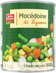 MACÉDOINE DE LEGUMES 800G