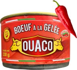 OUACO BOEUF A LA GELÉE PIMENTÉE 230G