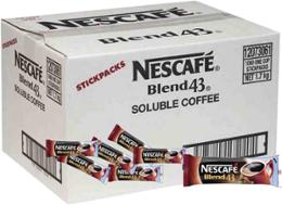 CAFÉ SOLUBLE BOÎTE DE 43 STICKS NESCAFÉ