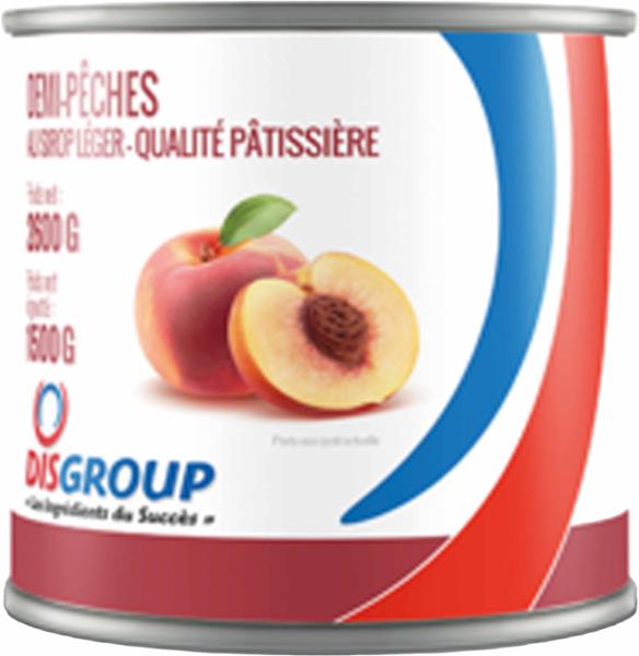 DEMI-PÊCHES AU SIROP 2,6KG DISGROUP