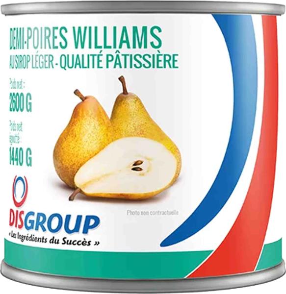 DEMI-POIRES AU SIROP 2,6KG DISGROUP