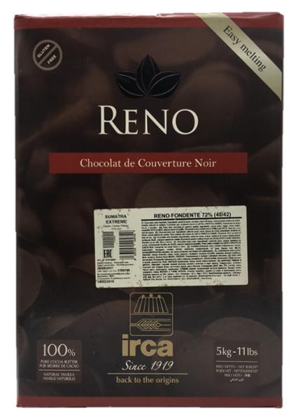 CHOCOLAT DE COUVERTURE NOIR 72% 5KG IRCA