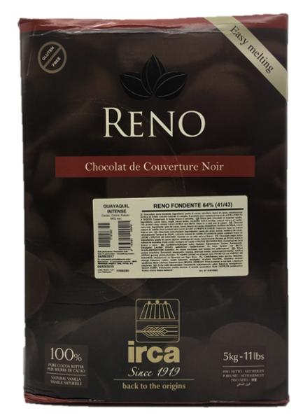 CHOCOLAT DE COUVERTURE NOIR 64% 5KG IRCA