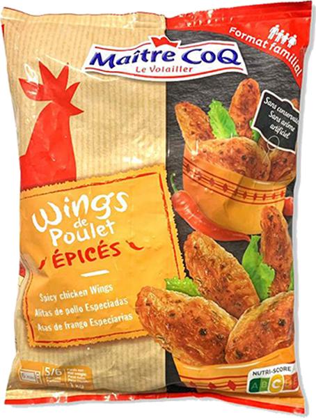 AILES DE POULET ÉPICÉES 1KG MAÎTRE COQ