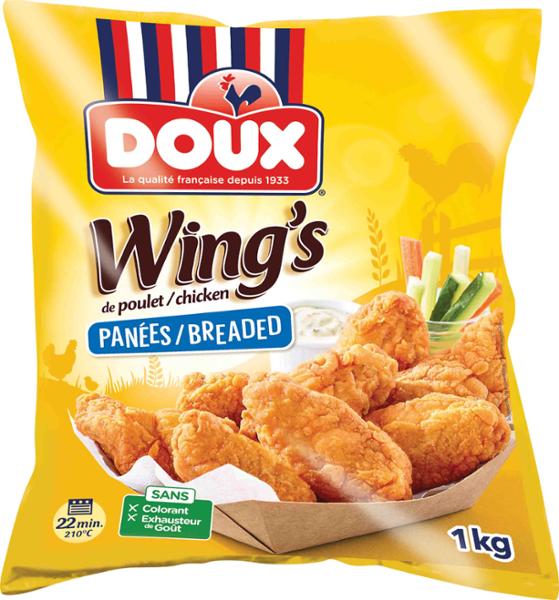 AILES DE POULET PANÉES 1KG