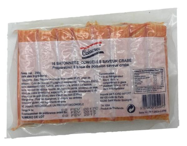 BÂTONNETS DE SURIMI 250G OCEAMER