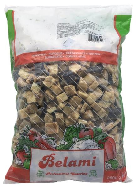 AUBERGINES EN CUBES 2,5KG BELAMI