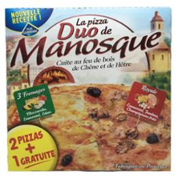 PIZZA DUO ROYAL / 3 FROMAGES 2 x 400G + 1 GRATUITE