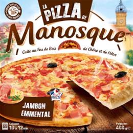 PIZZA JAMBON / EMMENTAL 400G MANOSQUE