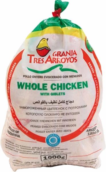 POULET ENTIER 1KG G.T ARROYOS CT10