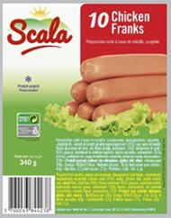 SAUCISSES DE POULET 340G SCALA