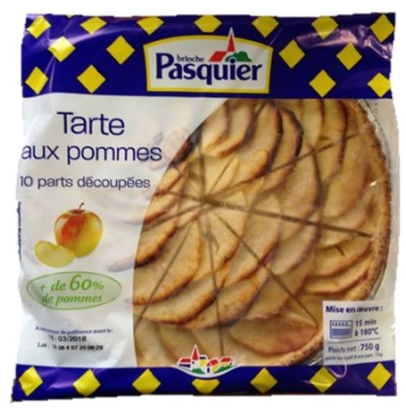 TARTE POMMES PRÉDÉCOUPÉE 750G PASQUIER