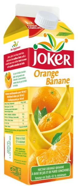 JOKER JUS ORANGE/BANANE 2L