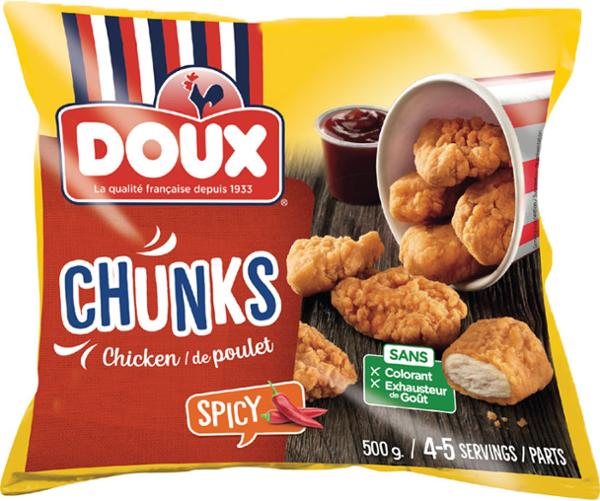 CHUNKS POULET SPICY 500G