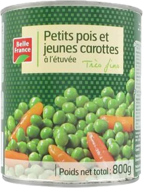 PETITS POIS CAROTTES 840G