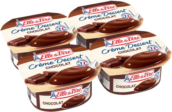 CRÈME DESSERT CHOCOLAT 100G x 4