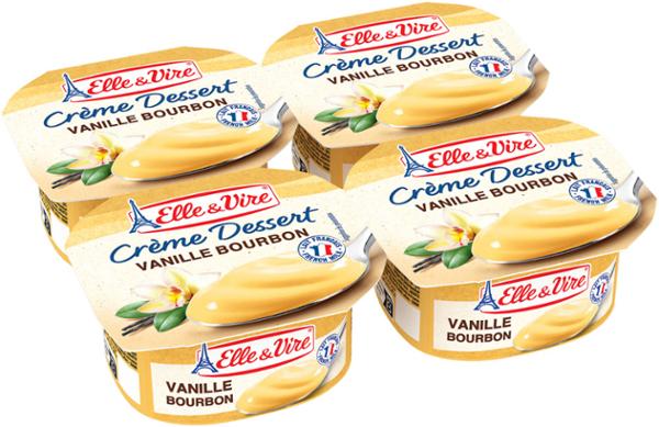 CRÈME DESSERT VANILLE 100G x 4